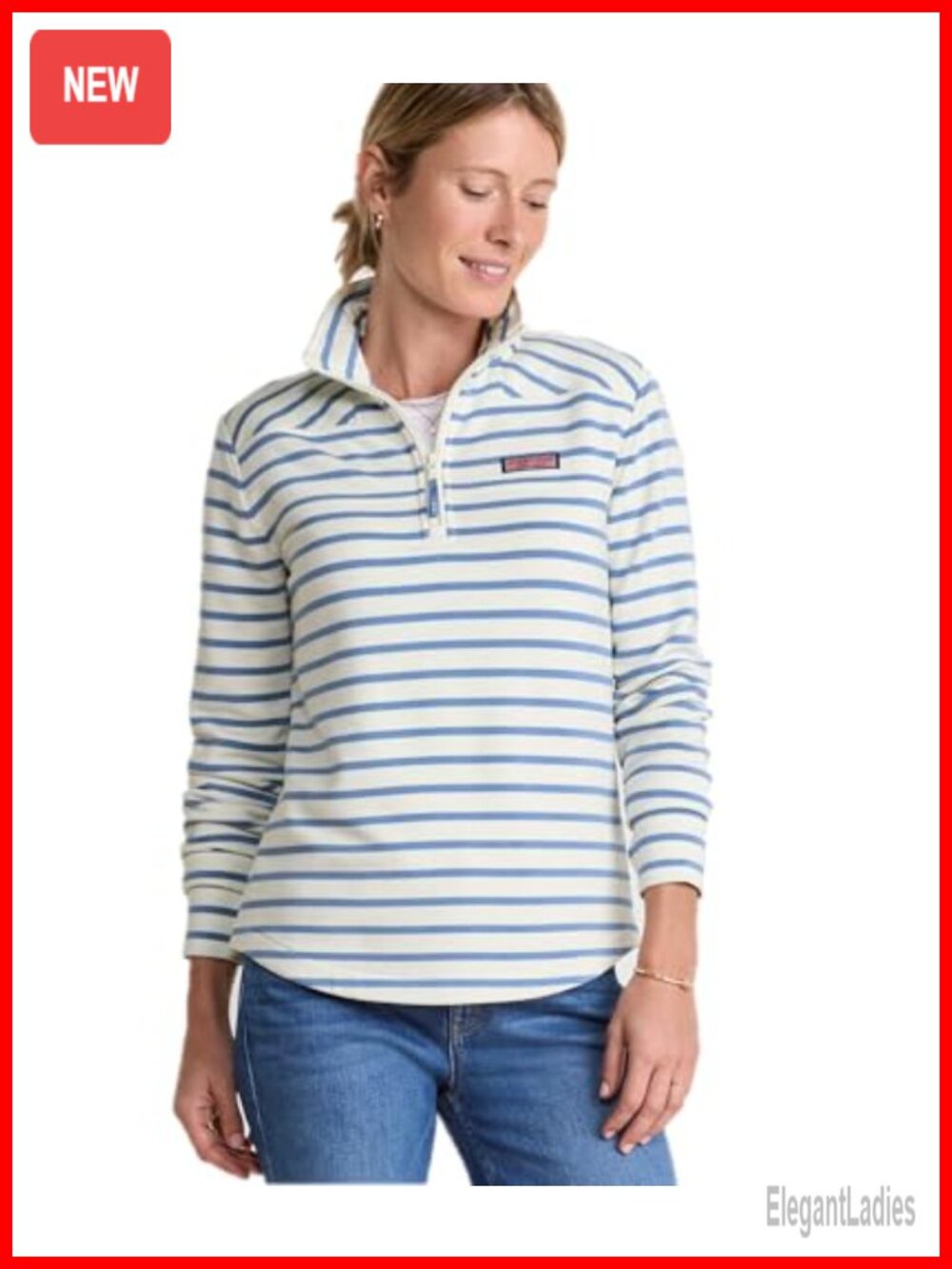 Dreamcloth Relaxed Shep Shirt Quarter Zip Mockneck Pullover